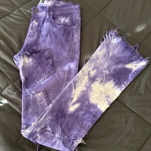 Valabasas Purple Stacked Flared Boot Cut Skinny Jeans Size 30 Men